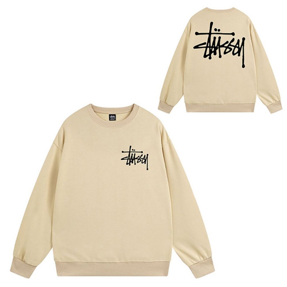Stussy Sweatshirt Pigment Dyed Crew Sweat Apricot